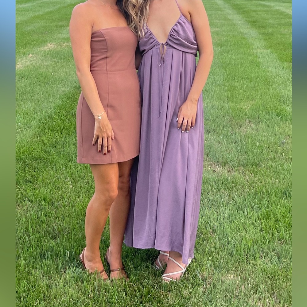 Lulus floor length purple dress